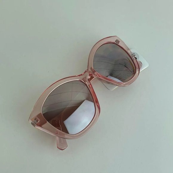 SG00796 Urbanology Trans Pink Sunglasses For Women Square Tinted 100% UVA/UVB - Picture 6 of 7